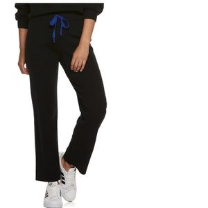 POPSUGAR High waist wide leg stretch leisure cozy lounge pants rib knit